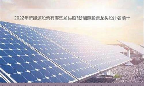 2023新能源股票有哪些龙头股(2021年新能源板块大有看点)_https://www.hangfeite.com_科创板_第1张
