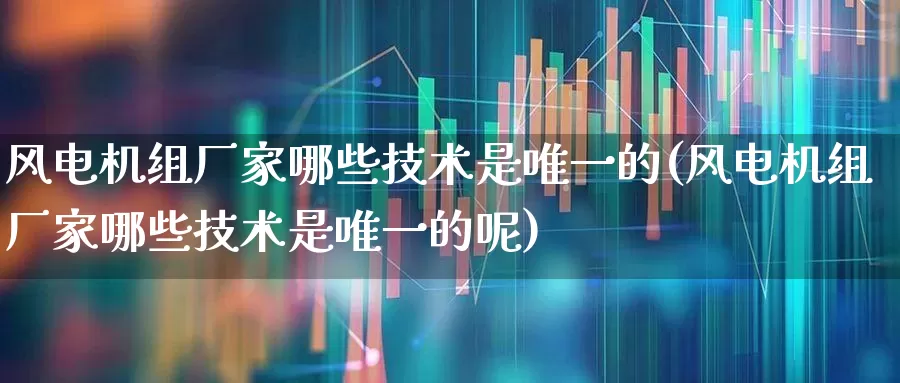 风电机组厂家哪些技术是唯一的(风电机组厂家哪些技术是唯一的呢)_https://www.hangfeite.com_上交所_第1张