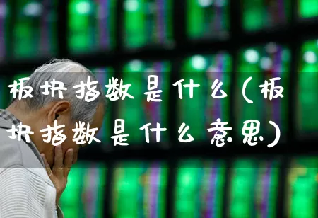 板块指数是什么(板块指数是什么意思)_https://www.hangfeite.com_深交所_第1张
