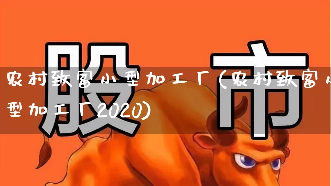 农村致富小型加工厂(农村致富小型加工厂2020)_https://www.hangfeite.com_科创板_第1张