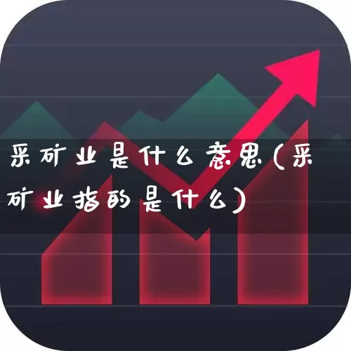 采矿业是什么意思(采矿业指的是什么)_https://www.hangfeite.com_深交所_第1张