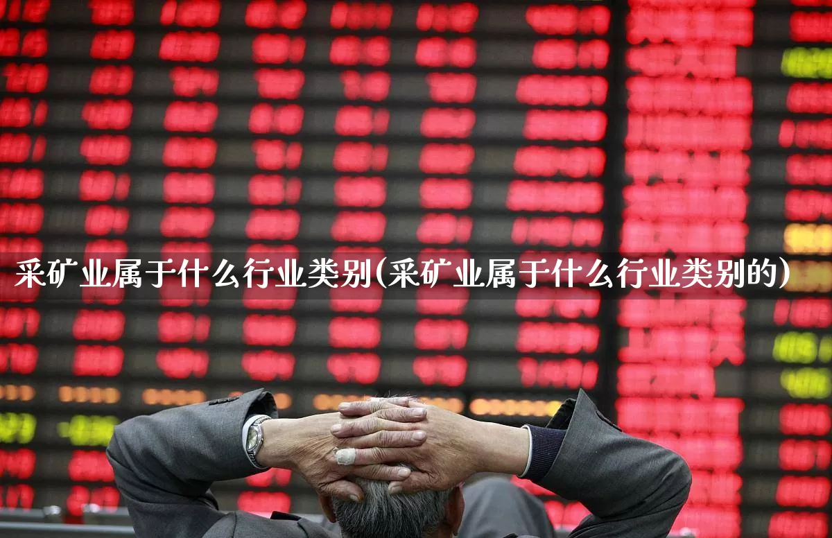 采矿业属于什么行业类别(采矿业属于什么行业类别的)_https://www.hangfeite.com_创业板_第1张