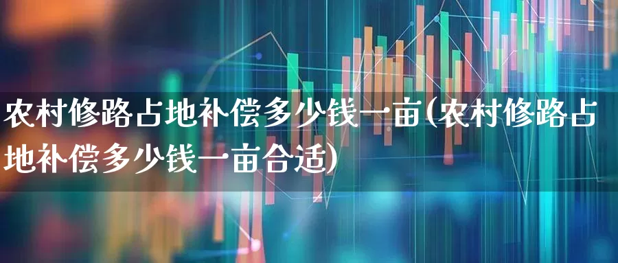 农村修路占地补偿多少钱一亩(农村修路占地补偿多少钱一亩合适)_https://www.hangfeite.com_深交所_第1张