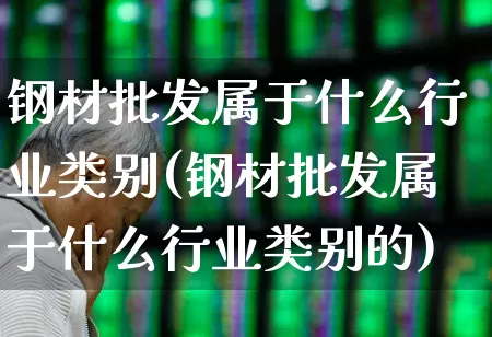 钢材批发属于什么行业类别(钢材批发属于什么行业类别的)_https://www.hangfeite.com_深交所_第1张