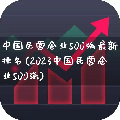 中国民营企业500强最新排名(2023中国民营企业500强)_https://www.hangfeite.com_上交所_第1张