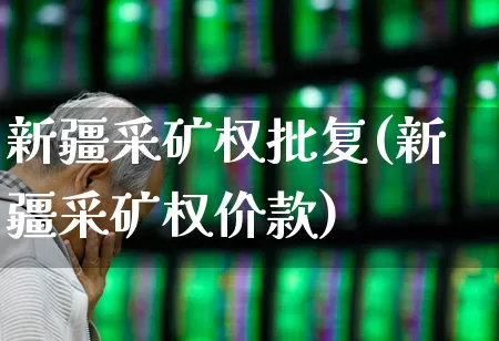 新疆采矿权批复(新疆采矿权价款)_https://www.hangfeite.com_科创板_第1张