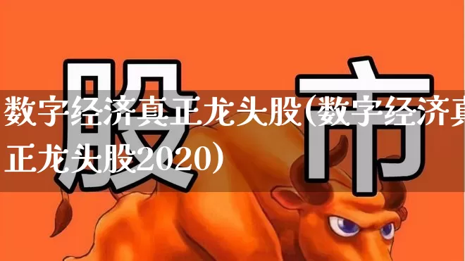 数字经济真正龙头股(数字经济真正龙头股2020)_https://www.hangfeite.com_科创板_第1张