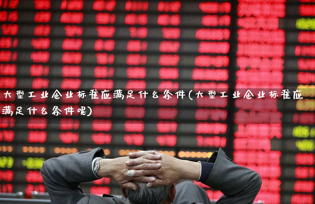 大型工业企业标准应满足什么条件(大型工业企业标准应满足什么条件呢)_https://www.hangfeite.com_科创板_第1张
