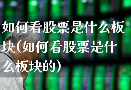 如何看股票是什么板块(如何看股票是什么板块的)_https://www.hangfeite.com_创业板_第1张