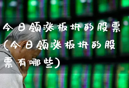 今日领涨板块的股票(今日领涨板块的股票有哪些)_https://www.hangfeite.com_科创板_第1张