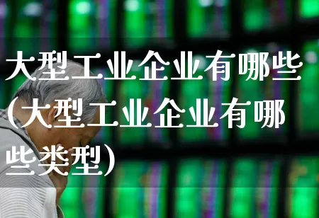 大型工业企业有哪些(大型工业企业有哪些类型)_https://www.hangfeite.com_上交所_第1张