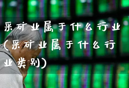 采矿业属于什么行业(采矿业属于什么行业类别)_https://www.hangfeite.com_深交所_第1张