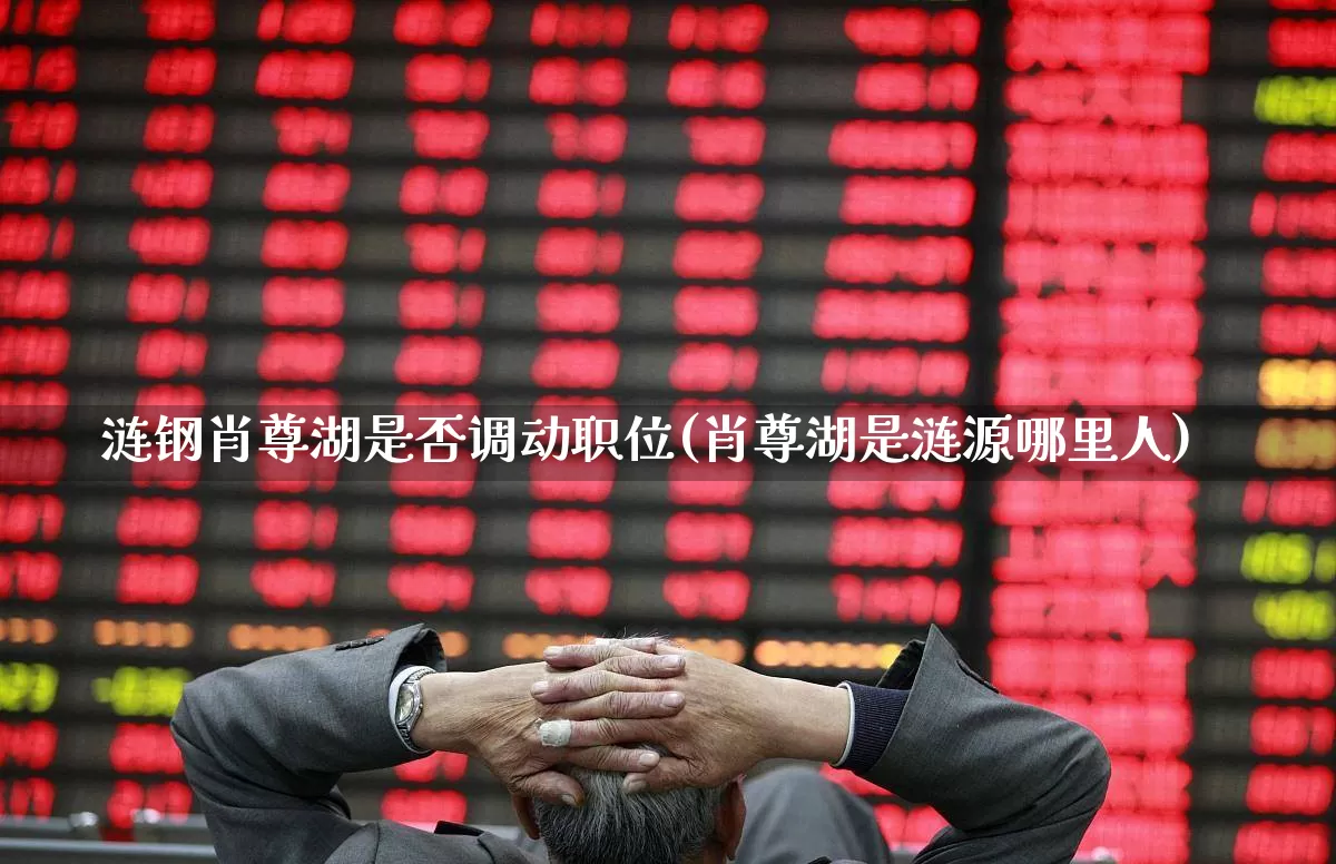 涟钢肖尊湖是否调动职位(肖尊湖是涟源哪里人)_https://www.hangfeite.com_上交所_第1张