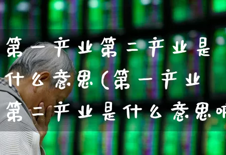 第一产业第二产业是什么意思(第一产业第二产业是什么意思啊)_https://www.hangfeite.com_上交所_第1张