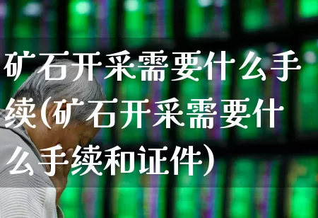 矿石开采需要什么手续(矿石开采需要什么手续和证件)_https://www.hangfeite.com_深交所_第1张