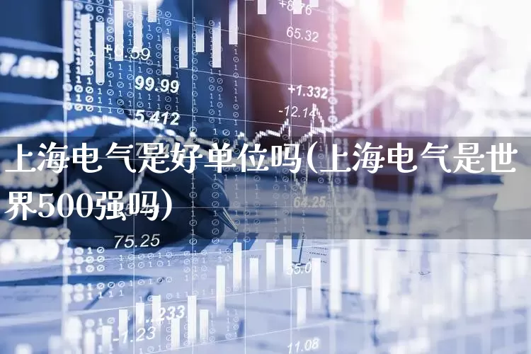 上海电气是好单位吗(上海电气是世界500强吗)_https://www.hangfeite.com_科创板_第1张
